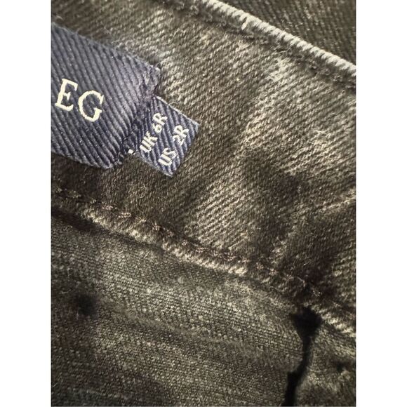 Boden Denim Barrel Leg High Rise Relaxed Ankle Jeans Washed Black Size 2R - Picture 9 of 10